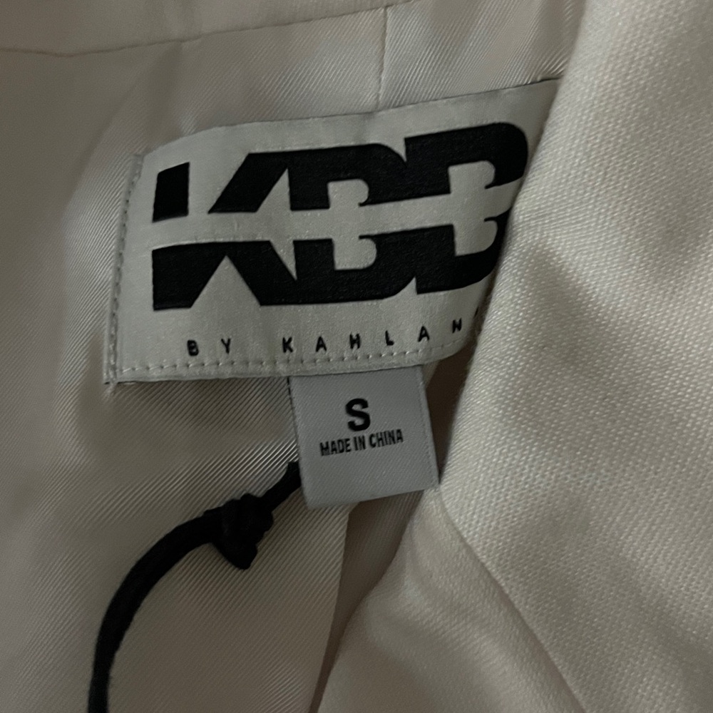 KBB by KAHLANA x Target Women's The David Blazer Jacket Cream NWT - Picture 14 of 14